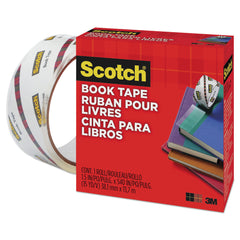 Scotch 1.5 in. x 15 yds 3 in. Core Book Tape - Clear (1-Roll)