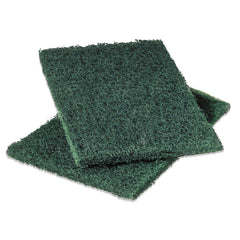 Scotch-Brite PROFESSIONAL 86 6 x 9 Heavy-Duty Scouring Pad - Green (1-Dozen)