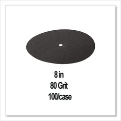 3M Regalite Hookit 8 in. x NH 80 Grit Discs (100/Carton)