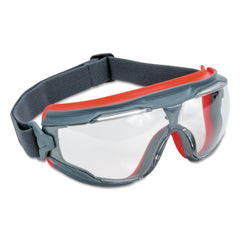 3M GoggleGear 500Series Anti-Fog Safety Goggles - Red/Gray Frame/Clear Lens (10/Carton)