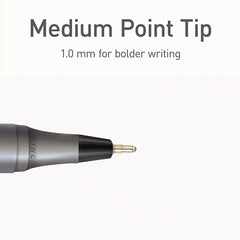 TOPS Medium 1 mm PENTONIC Stick Ballpoint Pen - Assorted Ink Colors/Charcoal Gray Barrel (25/Pack)