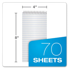Ampad Earthwise by Ampad 4 x 8 Gregg Rule Recycled Reporter's Notepad - White Cover/White Sheets