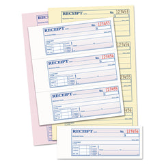 TOPS 100 Forms Total Account plus Payment Sections Three-Part Carbonless 7.13 in. x 2.75 in. Money and Rent Receipt Book