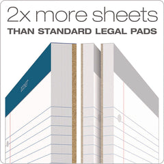 TOPS 8.5 in. x 11.75 in. Double Docket Pads with Extra Sturdy Back - White (100-Sheets/Pad)