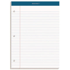 TOPS 8.5 in. x 11.75 in. Double Docket Pads with Extra Sturdy Back - White (100-Sheets/Pad)