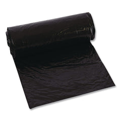 Trinity Plastics 38 in. x 58 in. 60 gal. 2.4 mil Flat Pack Low-Density Can Liners - Black (100/Carton)