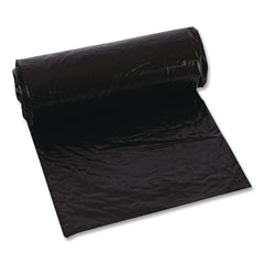 Trinity Plastics 23 in. x 46 in. 45 gal. 1.25 mil Flat Pack Low-Density Can Liners - Black (100/Carton)
