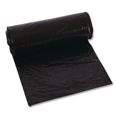 Trinity Plastics 23 in. x 46 in. 45 gal. 1.6 mil Flat Pack Low-Density Can Liners - Black (100/Carton)