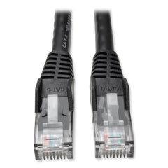 Tripp Lite CAT6 1 ft. Gigabit Snagless Molded Patch Cable - Black