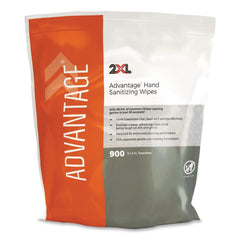 2XL TXL L36 Advantage 6 in. x 8 in. 1-Ply Gym Wipes - Unscented White (4/Carton)