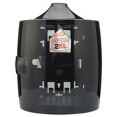 2XL TXL L80 11 in. x 11 in. x 13 in. Contemporary Wall Mount Wipe Dispenser - Smoke Gray
