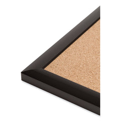 U Brands 72 in. x 48 in. Cork Bulletin Board - Tan Surface/Black Aluminum Frame