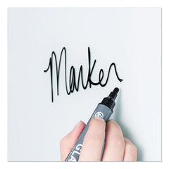 U Brands 70 in. x 47 in. Magnetic Glass Dry Erase Board Value Pack - Frosted White