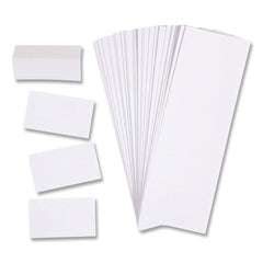 U Brands 3 in. x 1.75 in. Data Card Replacement - White (500/Pack)