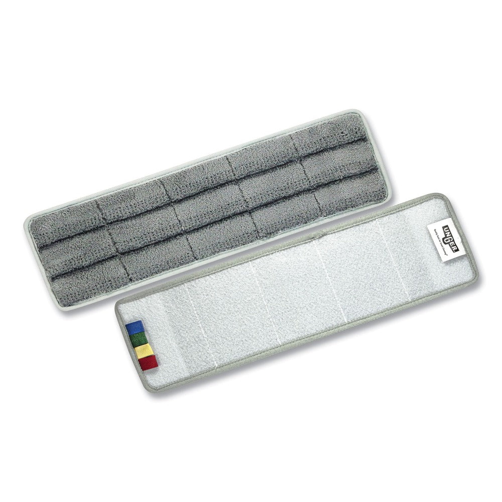 Unger OmniClean 16 in. Microfiber Pads - Gray (5/Pack)