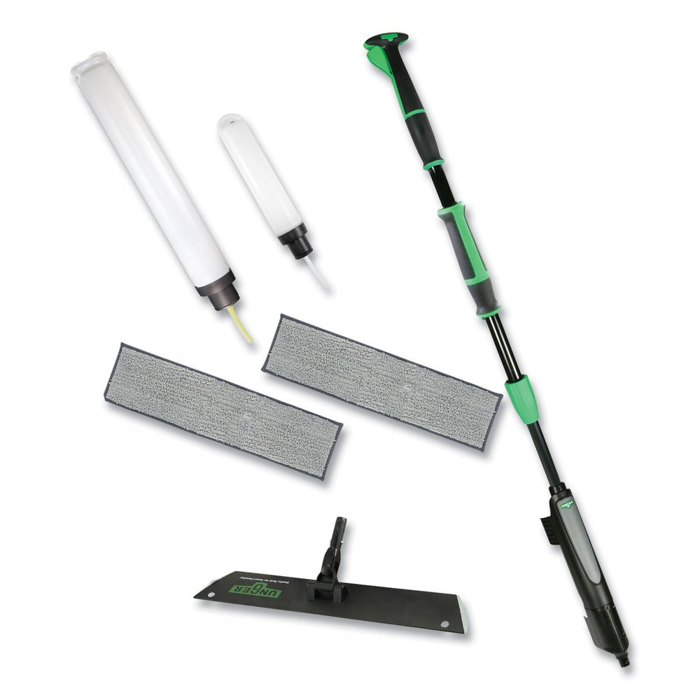 Unger Excella 20 in. Microfiber Head Floor Cleaning Kit - Gray/Black/Green