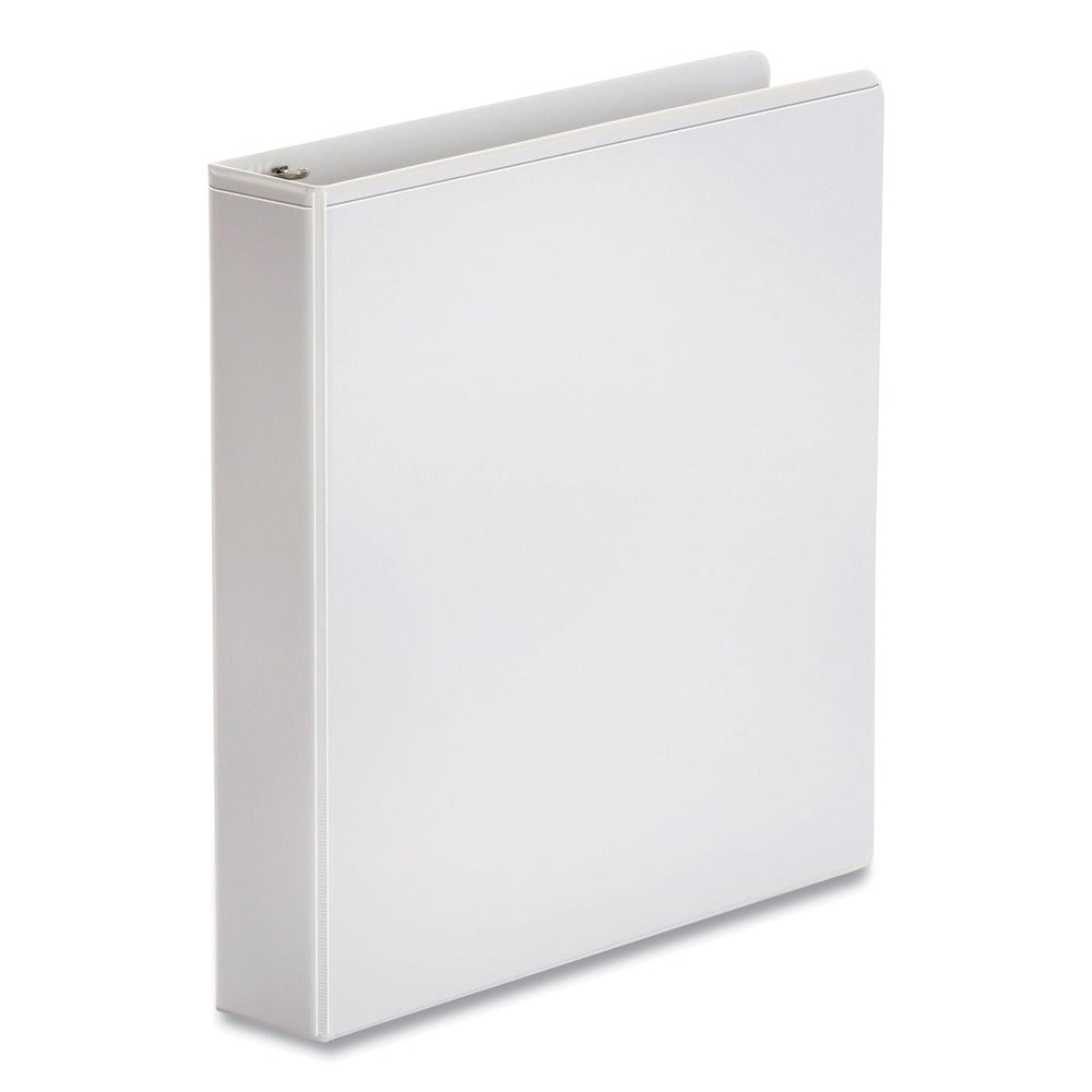 Universal Economy Round Ring View Binder, 3 Rings, 0.5-in Capacity, 11 x 8.5, White, 12/Carton