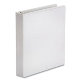 Universal Economy Round Ring View Binder, 3 Rings, 0.5-in Capacity, 11 x 8.5, White, 12/Carton