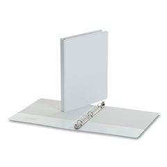 Universal Economy Round Ring View Binder, 3 Rings, 0.5-in Capacity, 11 x 8.5, White, 12/Carton