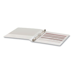 Universal Economy Round Ring View Binder, 3 Rings, 0.5-in Capacity, 11 x 8.5, White, 12/Carton