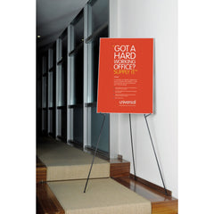 Universal Instant Setup 15 in. - 61 in. Steel Foldaway Easel - Black