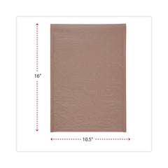 Universal 80-Piece/Carton #5 Self-Seal 10.5 in. x 16 in. Cushioned Mailer with Bubble Lining Barrier and Self-Adhesive Closure - Natural Kraft