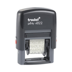 Trodat Printy 1.25 in. x 0.38 in. 12 Selectable Messages Self-Inking Stamp - Red