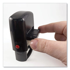 Trodat Printy 1.25 in. x 0.38 in. 12 Selectable Messages Self-Inking Stamp - Red