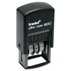 Trodat 1 in. x 0.75 in. Printy Economy Micro 5-in-1 Self-Inking Date Stamp - Blue/Red