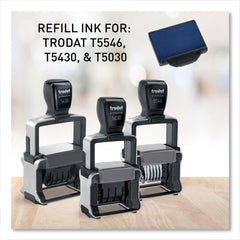 Trodat 1 in. x 1.63 in. Professional Replacement Ink Pad for Trodat Custom Self-Inking Stamps - Blue
