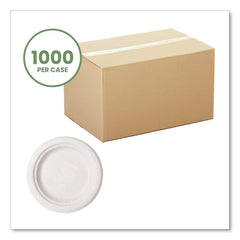Vegware 6 in. Diameter Nourish Molded Compostable Fiber Plate Tableware - White (1000/Carton)