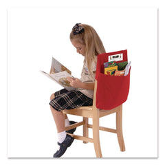 Victor 11 in. x 15.5 in. x 14 in. Fabric Elastic-Back Seat Sack for Chairs 12 in. to 17 in. Wide - Red