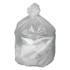 Good 'n Tuff 24 in. x 24 in. 10-Gallon 6 mic. Waste Can Liners - Natural (1000/Carton)