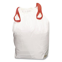 Handi-Bag 24 in. x 27.38 in. 13-Gallon Drawstring Kitchen Bags - White (50/Box)