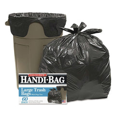 Handi-Bag 30 in. x 33 in. .65 mil 30 Gallon Super Value Pack Trash Bags - Black (60/Box)