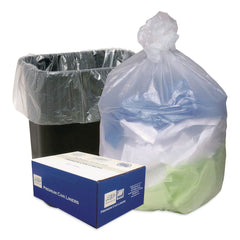 Ultra Plus 24 in. x 24 in. 10-Gallon 8 mic. Can Liners - Natural (1000/Carton)