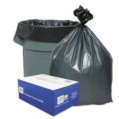 Platinum Plus 30 in. x 36 in. 30-Gallon 1.35 mil. Can Liners - Gray (100/Carton)