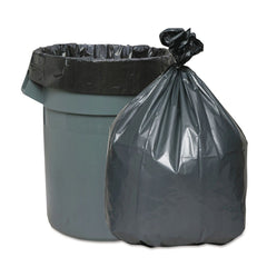 Platinum Plus 39 in. x 56 in. 60-Gallon 1.55 mil. Can Liners - Gray (25/Carton)