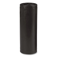 Earthsense Commercial 43 in. x 47 in. 56-Gallon 2 mil. Linear Low Density Recycled Can Liners - Black (100/Carton)