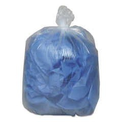 Earthsense Commercial 40 in. x 46 in. 45-Gallon 1.5 mil. Linear Low Density Clear Recycled Can Liners - Clear (100/Carton)
