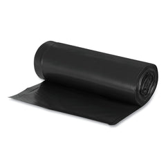 Earthsense Commercial 38 in. x 58 in. 1.25 mil 60 Gallon Linear Low Density Recycled Can Liners - Black (100/Carton)