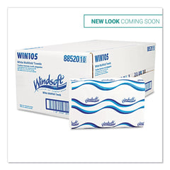 Windsoft WIN105 16-Pack/Carton 250-Sheet/Pack Multifold 1-Ply 9.25 in. x 9.5 in. Paper Towels - White