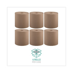 Windsoft WIN12806 8 in. x 800 ft. Hardwound Roll Towels - Natural (6 Rolls/Carton)
