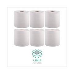 Windsoft WIN12906 8 in. x 800 ft. Hardwound Roll Towels - White (6 Rolls/Carton)