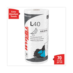 WypAll L40 Small Roll 10.4 in. x 11 in. Towels - White (70/Roll, 24 Rolls/Carton)