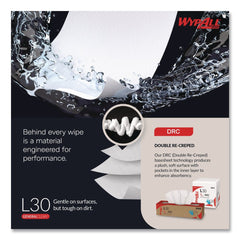 WypAll L30 POP-UP Box 16.4 in. x 9.8 in. Towels - White (100/Box, 8 Boxes/Carton)