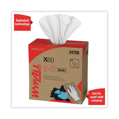 WypAll General Clean X60 POP-UP Box 8.34 in. x 16.8 in. Cloths - White (1260/Carton)