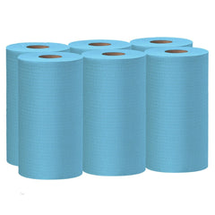 WypAll X60 13.5 in. x 19.6 in. Cloths - Small, Blue (130/Roll, 6 Rolls/Carton)