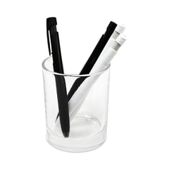 Zebra 0.7 mm Retractable Fine bLen Gel Pen - Black Ink, Black Barrel (12/Pack)