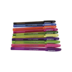 Zebra Doodler'z Bold 1 millimeter Stick Gel Pen - Assorted Fashion/Neon Ink/Barrel Colors (10/Pack)